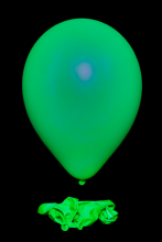 50 ballons ovales vert fluo Ø30 cm