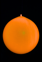 10 ballons ronds orange fluo Ø60 cm