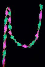 Guirlande fluo 6 mètres en crépon multicolore