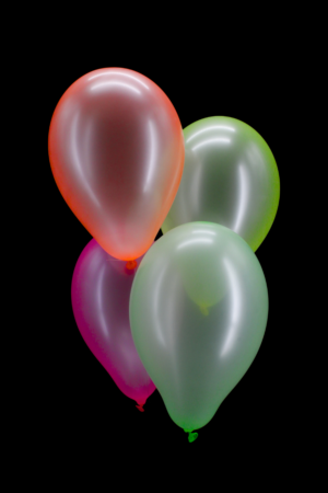 100 ballons fluo multicolore Ø 23cm