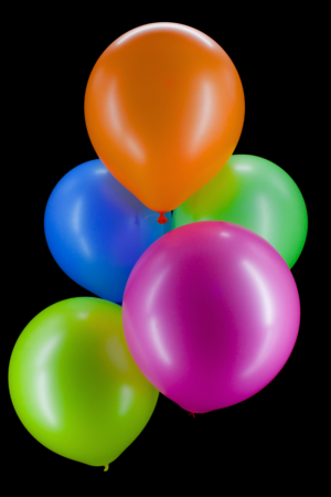 25 ballons ovales mix de couleurs fluo 45 cm