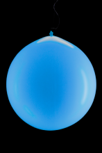 10 ballons ronds bleu fluo 60 cm