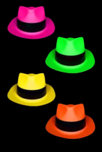 Chapeaux fluo Al capone - lot de 144