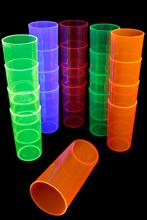 Verre fluo long drink rutilisable 29cl 5 couleurs UV - 100 pices