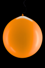 10 ballons ronds orange fluo 60 cm